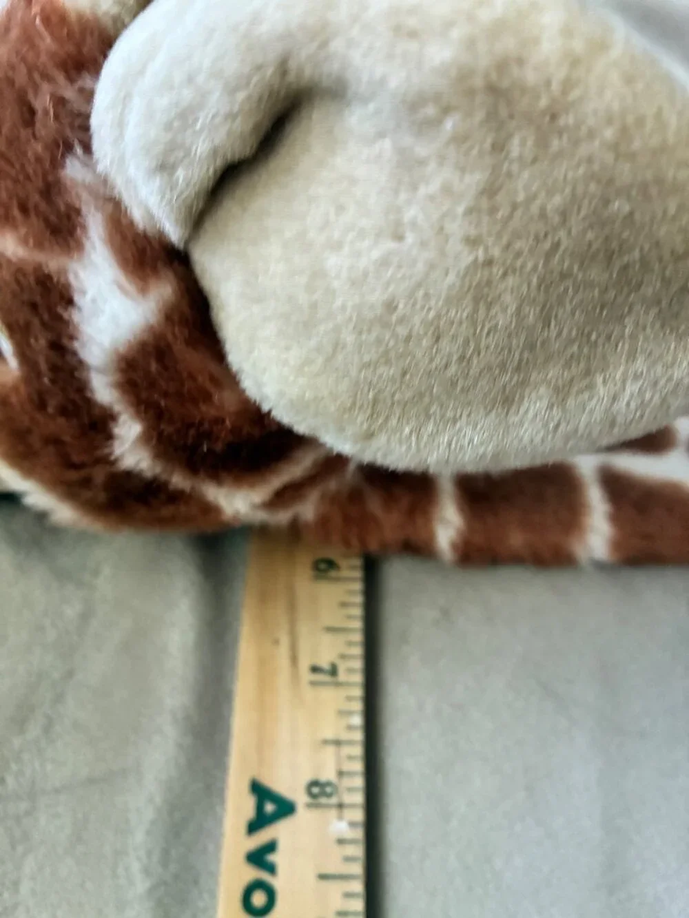A&A Plush Giraffe Hand Puppet‎ Soft Brown & Beige Polyester Toy 12